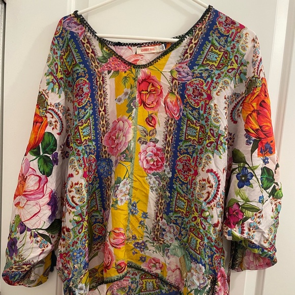 Johnny Was Tops - Johnny Was Multicolor Floral Blouse